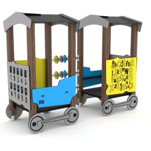 Zestaw zabawowy drewniany wagony WOODEN WD1552 — Nowa Strefa