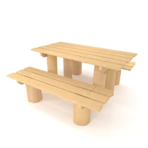 Zestaw ławek ze stolikiem drewniany ROBINIA RB1393 — Nowa Strefa