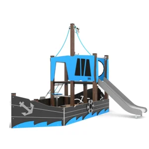 Zestaw zabawowy drewniany statek WOODEN WD1414
