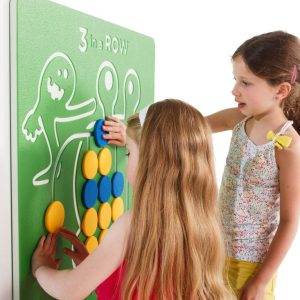 Panel edukacyjny jasny zielony typu 3 in a row 735x735mm. Napis ENG