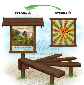 Gra terenowa. Labirynt Natury (1 słup 4 ławki) — Nowa Strefa