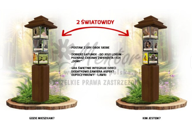 Gra terenowa. Światowid standard z ławkami 2 szt.