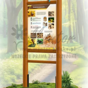Stelaż drewniany do tablicy edukacyjnej SD11 100x75cm
