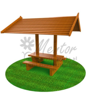Wiata – Ławostół zadaszony bali WZ01 i WZ01B