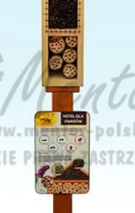 Domek B dla owadów (rozmiar S ) ze słupkiem + kotwa + tabliczka