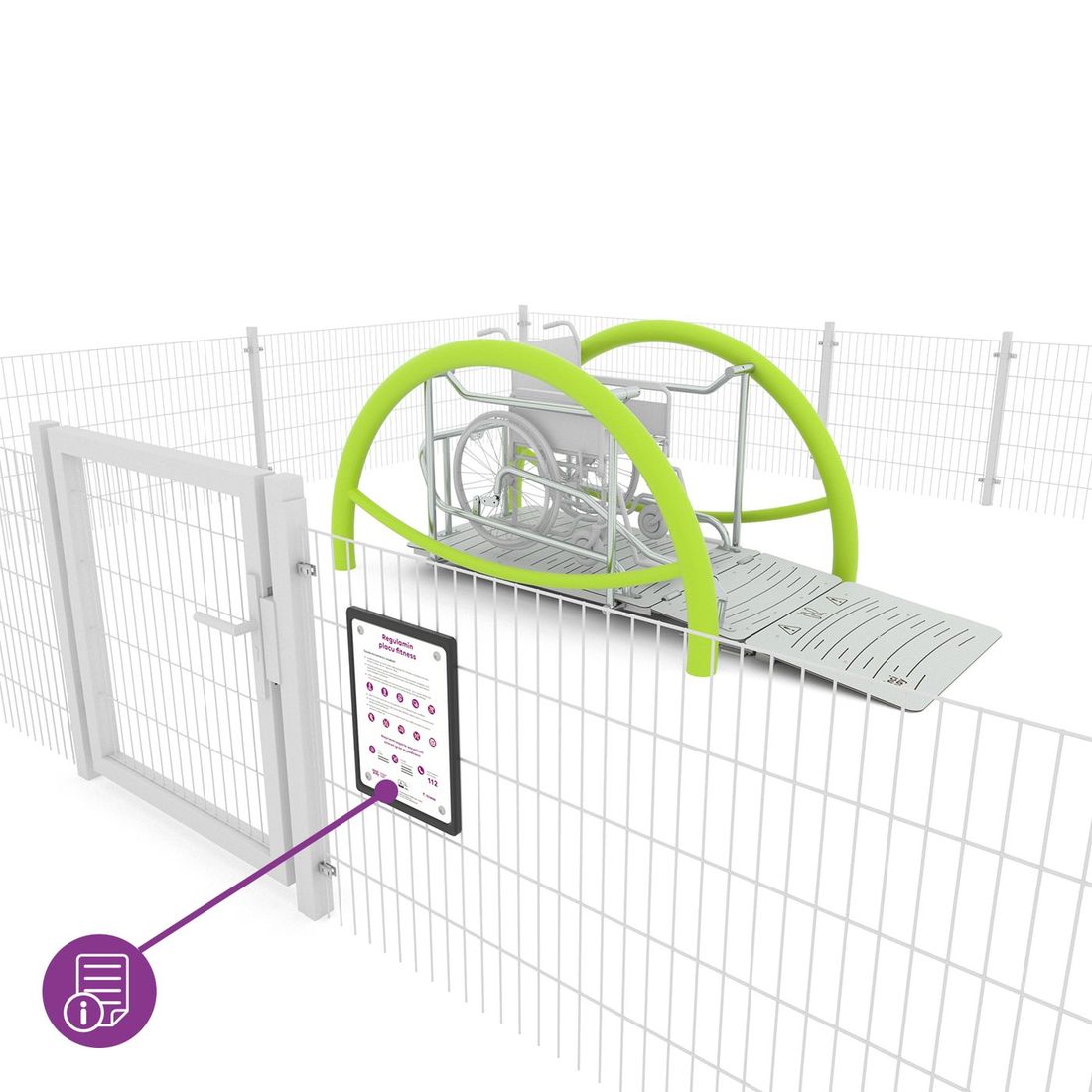 Huśtawka integracyjna dla wózków SWING ST0531