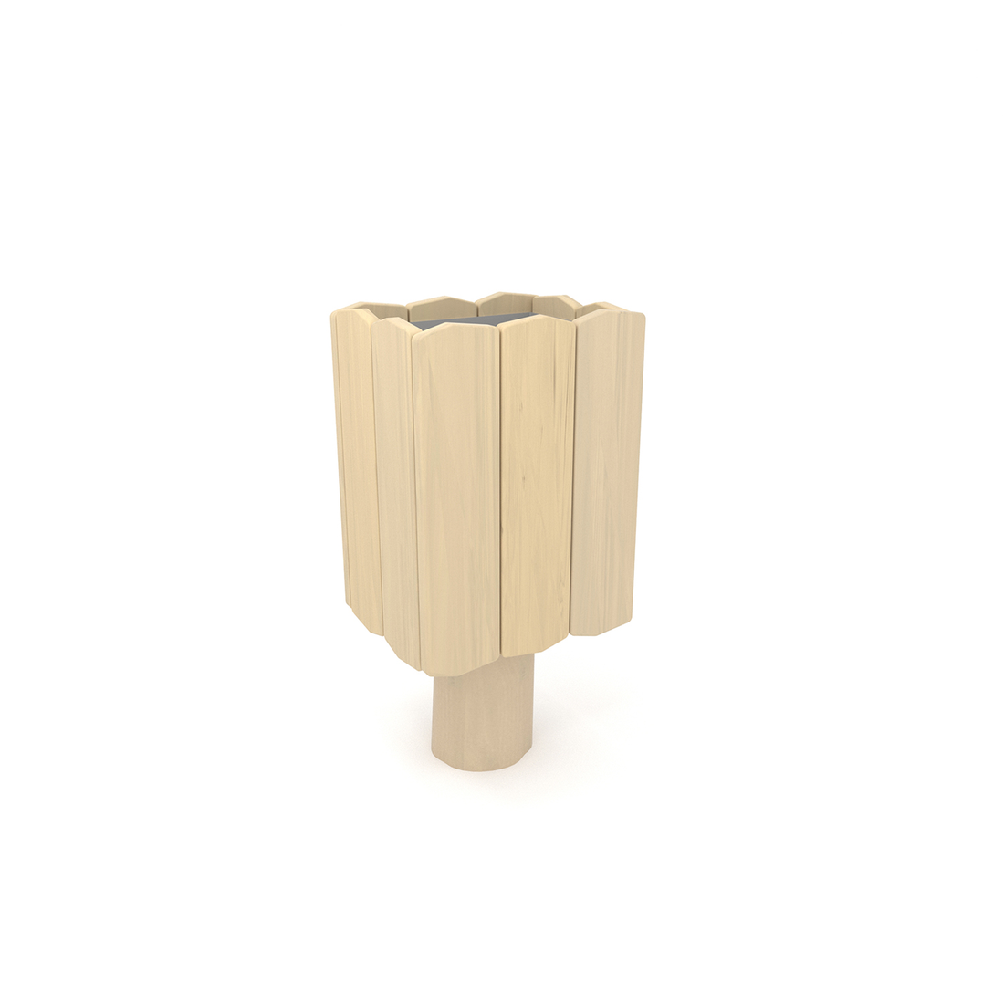Kosz na śmieci drewniany ROBINIA RB1395