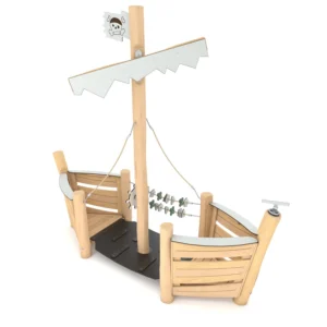 Zestaw zabawowy drewniany statek ROBINIA RB1234
