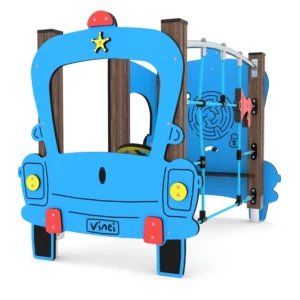 Zestaw sprawnościowy drewniany policja WOODEN WD1430 — Nowa Strefa