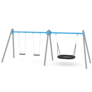 Huśtawka trzystanowiskowa bocianie gniazdo SWING ST1494 — Nowa Strefa