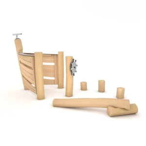 Zestaw zabawowy drewniany statek ROBINIA RB1232