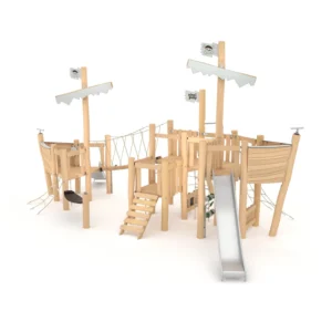 Zestaw zabawowy drewniany statek ROBINIA RB1238