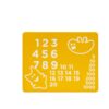 Panel edukacyjny żółty typu numbers 735x585mm — ujęcie 3
