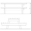 Komplet ławek ze stołem Recycled RC0961 — ujęcie 4