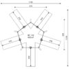 Huśtawka drewniana wielostanowiskowa ROBINIA RB0515 — ujęcie 3