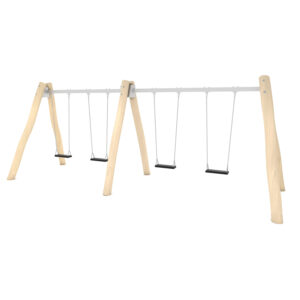 Huśtawka czterostanowiskowa drewniana ROBINIA RB1424 R1R1R1R1