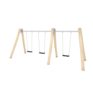 Huśtawka potrójna drewniana ROBINIA RB1491 R1R1R1