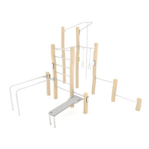 Zestaw sprawnościowy drewniany WORKOUT ROBINIA RB2325 — Nowa Strefa