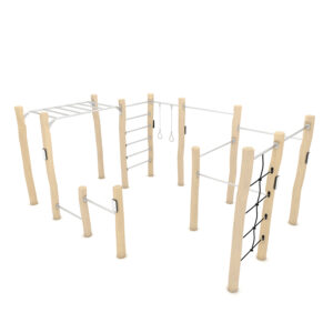Zestaw sprawnościowy drewniany WORKOUT ROBINIA RB2326 — Nowa Strefa