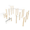 Zestaw sprawnościowy drewniany WORKOUT ROBINIA RB2328 — ujęcie 2
