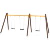 Huśtawka drewniana potrójna SWING WD1491 — ujęcie 2