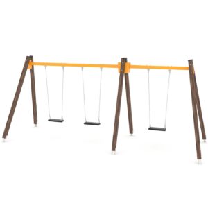 Huśtawka drewniana potrójna SWING WD1491