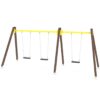 Huśtawka drewniana potrójna SWING WD1491 — ujęcie 11