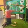 Tablica edukacyjna (jednostronna) z kulodromem standard + 1x zestaw drewnianych torów i kulek — ujęcie 5