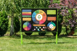 Tablica edukcyjna Cykl życia produktu — Nowa Strefa