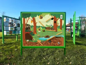 Magnetyczny Kulodrom – Leśne historie/Leśne hisorie (+ 2 x zestawy drewnianych torów i kulek) — Nowa Strefa